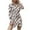 Beige, variant on Patlollav Tie-Dye Shirt Dresses Womens Spring Summer Temperament Long Sleeve Turndown Collar Dress