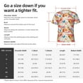 thumbnail image 4 of Naloa Flowers And Birds Watercolor Men's T-Shirt Sport T-shirt Men's Basic Tee Casual Men's Shirt, Round Neck, Short Sleeves - Large, 4 of 5