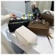 thumbnail image 1 of Large Capacity Makeup Bag Leather Cosmetic Bag For Women Toiletry Kit Bags Makeup Storage Pouch Travel Cosmetic Bag For MakeupBrownChina He Qiyong unisex, 1 of 1