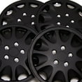 thumbnail image 2 of TuningPros WSC3-028AB15 Set of 4  Matte Black Hubcaps 15" - Hub Caps Wheel Skin Cover 15 inches 4 Pcs Set, 2 of 5