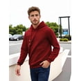 thumbnail image 2 of COOFANDY Waffle Knit Soft Casual Drawstring Men's Hoodie, 2 of 5