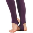 thumbnail image 6 of Allegra K Women's Solid Soft Elastic Waistband Gym Yoga Stirrup Pants, 6 of 6