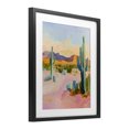 thumbnail image 2 of Stupell Industries Modern Cactus Desert with Soft Sunset Black Framed Print Under Glass, 13 x 16, by The Prints Vibe, 2 of 8