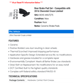 thumbnail image 2 of Rear Brake Pad Set - Compatible with 2016 Chevy Cruze Limited, 2 of 2