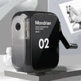 thumbnail image 2 of TopLLC Manual Pencil Sharpener, Fast Sharpen Self-Feed Hand Crank Pencil Sharpener with 5 Gear Adjustable Point, Sketch Colored Pencil Sharpener with Helical Blade School Supplies for Students, 2 of 8