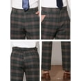 thumbnail image 6 of Lars Amadeus Men's Plaid Dress Pants Formal Business Checked Trousers, 6 of 6