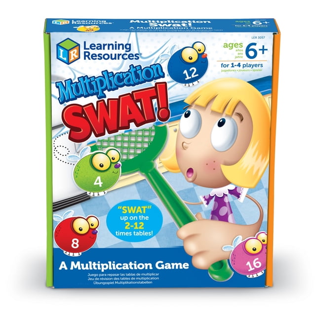 Recursos de aprendizaje del juego Learning Resources Multiplication Swat! A partir de 6 años