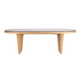 thumbnail image 5 of TOV Furniture Caren Natural Rattan and Glass Oval Dining Table, 5 of 6
