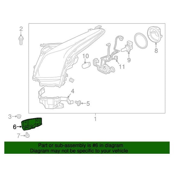 GM 22941179 Bracket-Hdlp
