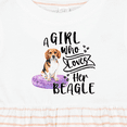 thumbnail image 4 of Inktastic A Girl Who Loves Her Beagle Girls Baby Dress, 4 of 5