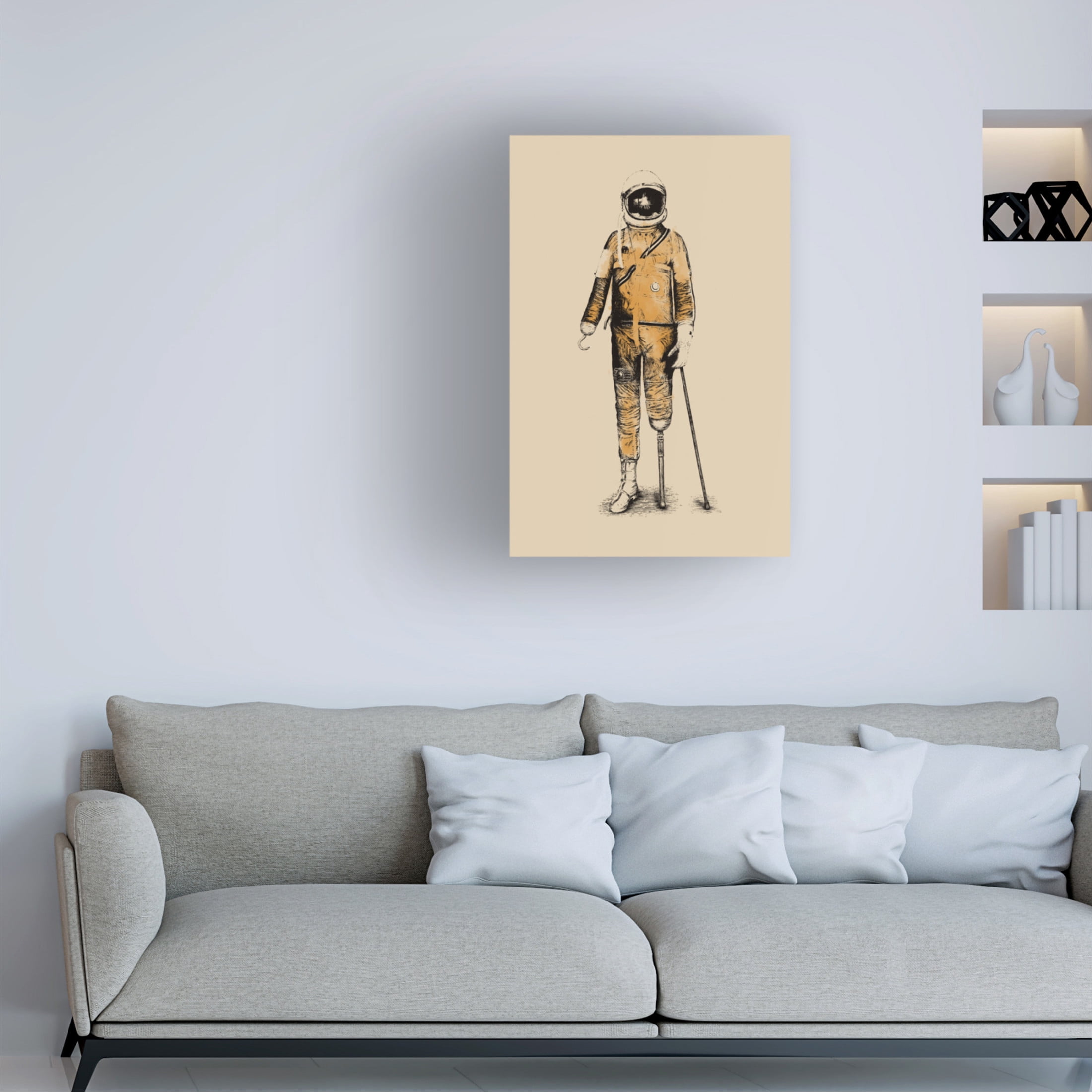 Trademark Fine Art Florent Bodart Astropirate Canvas Wall Art