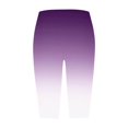 thumbnail image 4 of WCMZJ Capri Leggings for Women Gradient Print Tummy Control Butt Lifting Workout Capri Yoga Pants Lace Appliqué Summer Lightweight Capris Purple L, 4 of 4