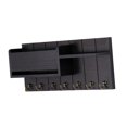 thumbnail image 3 of Soporte de pared para llaves, decorativo, moderno, con 7 ganchos para llaves, correo y llaves. Negro, 3 of 9