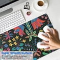 thumbnail image 2 of Charming Garden Flowers Mouse Mat - Soft, Non-Slip Rubber Base for Stability, Easy to Slide, Splash Resistant, Unique Design, Portable, Perfect for Computers, 31.5x11.8 Inch, 2 of 7
