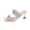 Silver, variant on DIVVce Rhinestone Double Strap Kitten Heel Slides For Women Open Toe Slip On Comfort Evening Footwear