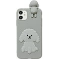 thumbnail image 6 of Designed for iPhone Case,Cute Teddy Bear Matte Camera Lens Protection Shockproof Protective Cover Phone Case (Brown,iPhone 12 Pro), 6 of 6
