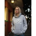 thumbnail image 2 of Heart Stethoscope Nurse Design Women Hoodie, Female XX-Large, 2 of 4