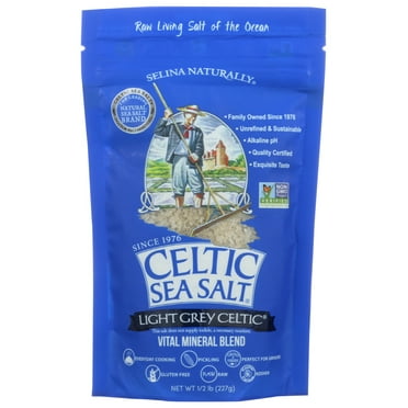 Celtic Sea Salt Light Grey, 8 Oz