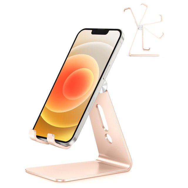 Soporte para teléfono celular OMOTON C2 Soporte de escritorio de aluminio - Dorado