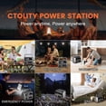 thumbnail image 6 of CTOLITY 500W Portable Power Station 230.4Wh 72000mAh Outdoor Solar Generator for Home Backup, Camping Travel Emergency, 6 of 15