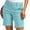 #3Sky Blue, variant on Byworldtasic Womens Basic Shorts Women's Solid Solor High-Waisted Shorts Drawstring Pocket Casual Shorts