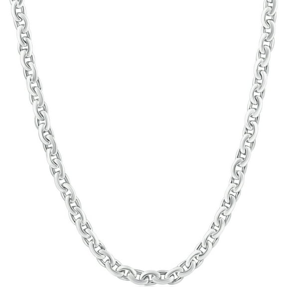 Pompeii Men's Round 14k Gold (40gram) or Platinum (75gram) 5mm Link Chain Necklace 20" (,)