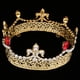 thumbnail image 3 of Crown, Tiara, Prom Crown Rhines Coronas de cristal Tiaras para mujer Golden B, 3 of 9