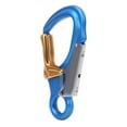 thumbnail image 3 of Camnal AutoLock D Clip de gancho de bloqueo a presión de aluminio para escalada de árboles en roca (azul) YUNYI BRAND Deportes, 3 of 8