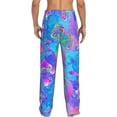 thumbnail image 3 of Magic Mushrooms Hippie Boho Ttrippy Men'S Pajama Pants Soft Sleep Lounge Pants Pjs Bottoms With Pockets Xx-Large, 3 of 6