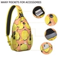 thumbnail image 3 of Lemon Lover’s Lightweight Sling Backpack with Bright Yellow Fruit Print, Multi-Layer Storage Crossbody Bag for Travel, Outdoor Activities, and Daily Essentials, 3 of 6