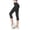 Black, variant on Women's Knee Length Leggings High Waist Pants Workout Biker Slimming Athletic Gym Yoga Pants Womens Bottoms Brick Red XXL