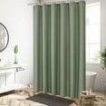 thumbnail image 2 of Waffle Textured Shower Curtain - Heavy Duty Thick Fabric, Waterproof Bathroom Curtain, Hotel Style, 70.86x35.43 inches, Machine Washable, Mold and Mildew Resistant, 2 of 6