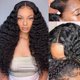 thumbnail image 1 of Pelucas con encaje en la parte delantera PDTBO Deep Wave de 24 pulgadas, cabello humano, 1 of 6