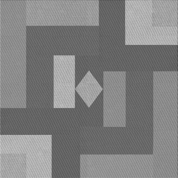 Ahgly Company Machine Washable Indoor Square Transitional Ash Gray Area Rugs, 7' Square