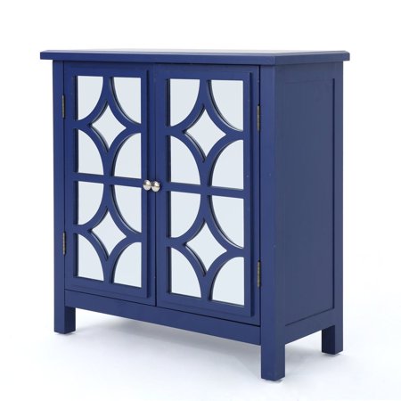Ghp 14 X31 50 X31 75 Navy Blue Firwood Mirrored Console Display