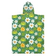thumbnail image 2 of Kid Hooded Beach Towel inch Bath Poncho Towels Soft Absorbent Quick Dry for Boy Girl Cute Frog Leaf Flower M, 2 of 7