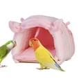 thumbnail image 6 of Stgfyxgs Bird Cage Nest Birds Hut Hideaway Cage Accessories Tent Bed Soft Bird House Parrot Hanging Nest for Parakeets Macaw Cockatoos Pink, 6 of 9
