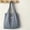 Light Blue, variant on Women's Polka Dot Print Retro Underarm Tote Bag, Lightweight Soft Fabric Single Shoulder Shopper Handbag Black