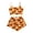 B17-Orange, variant on bravefron Halloween Pajamas Cartoon Print Shorts Set Sleeveless Vest Loungewear Homewear Sleepwear for Women Night Pajama Set
