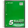 thumbnail image 3 of Top Flight 727982 5 Subject Wired Notebook, 180Count, 3 of 5
