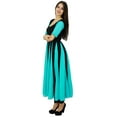 thumbnail image 5 of Bimba Chic Designer Dress Long Georgette Kurta Flaired Zig-Zag Party Wear Kurti, 5 of 7
