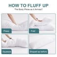thumbnail image 5 of Almohada corporal DOWNCOOL, grande, 20 x 54 pulgadas, para dormir de lado, 5 of 5