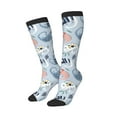 thumbnail image 2 of Balery Cute Chameleons On Blue Fun Novelty Socks Men'S Women'S Crew Socks Funny Crazy Novelty Socks Quirky And Cool Socks, 2 of 9