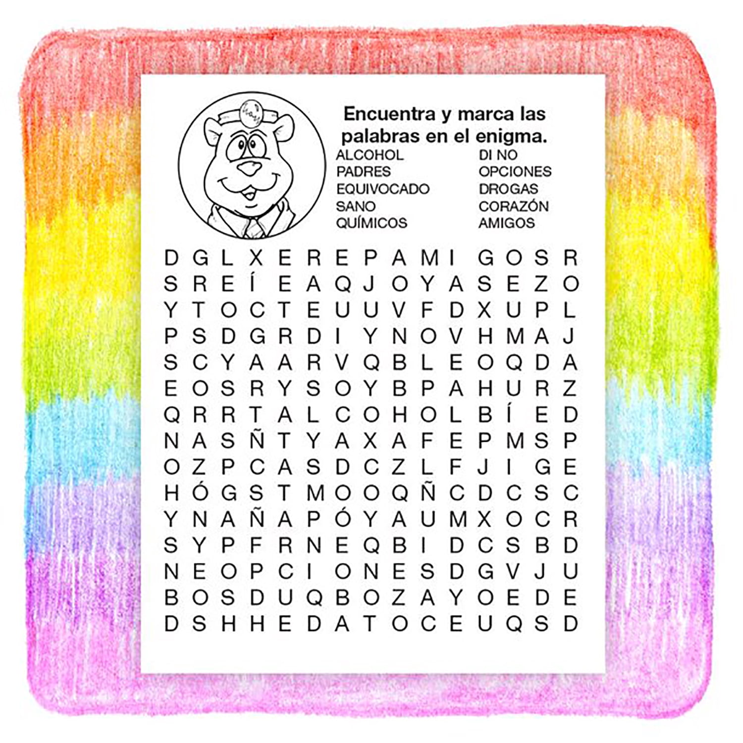 25 Pack - Be Smart, Say NO to Drugs Kids Coloring & Activity Books - Spanish Version (en Español)