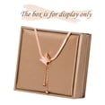 thumbnail image 3 of Collier pour Femmes Mode Design Spécial Diamant Acier Titane Brillant Collier Clavicule Collier Croisé, 3 of 5