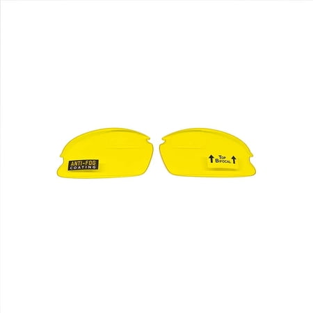 Spits Eyewear Top OR Bottom Magnifier Replacement Lenses Only for our C2 Eyewear (Lens Color: Yellow, Magnifier Option: Bottom Magnifier 1.25)