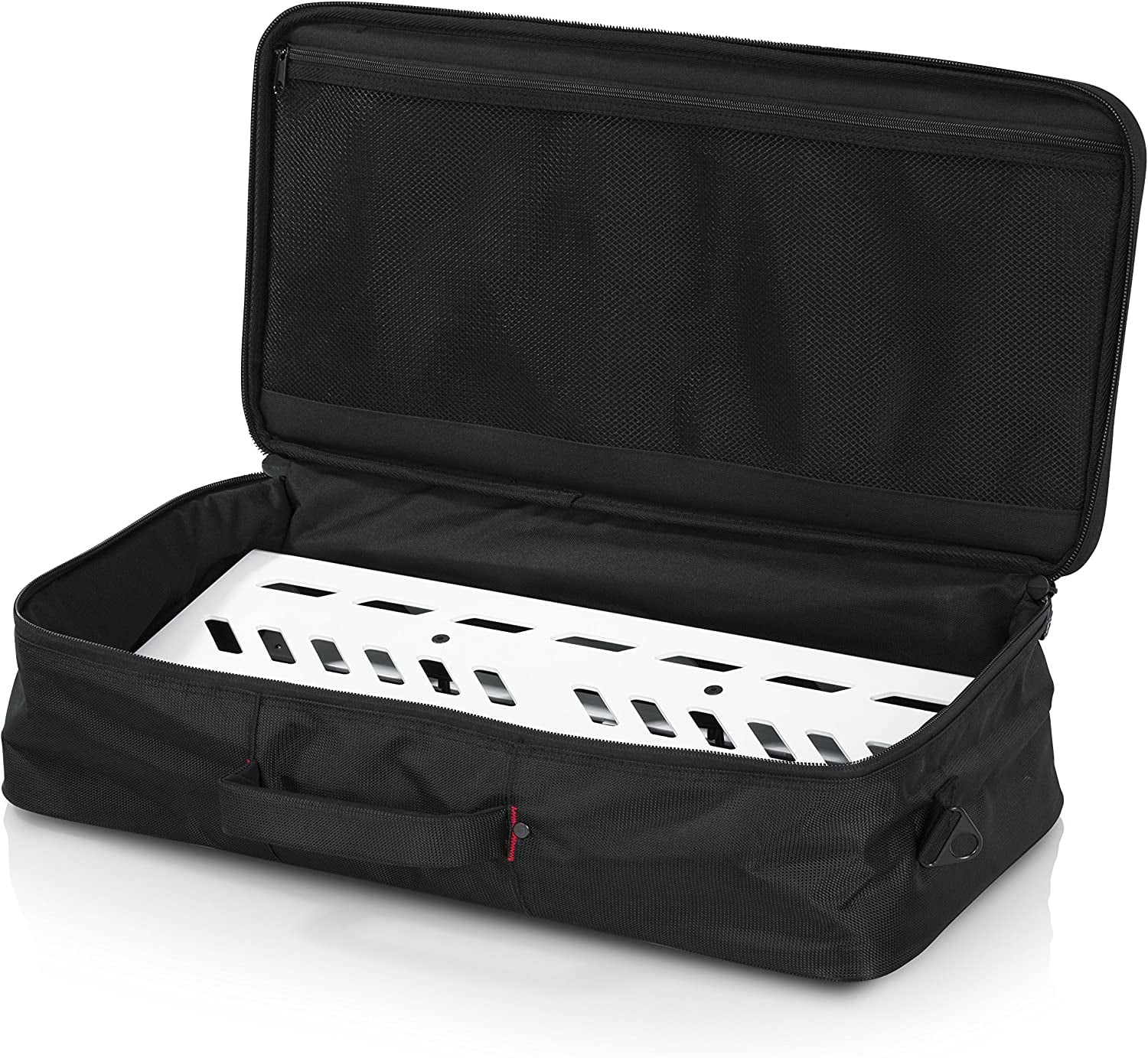 White Aluminum Pedal Board; Large w/ Carry Bag