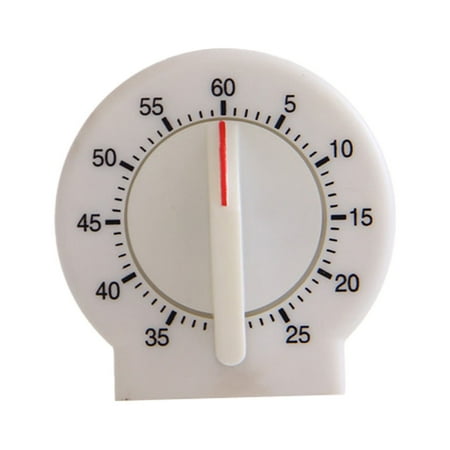 

Small Circular Timer Timer Wind Up Rewind Timer Time Reminder for Students To Learn Plastic White