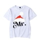 thumbnail image 5 of Camiseta a juego para hombre y mujer, camisa con gorro de Papá Noel para amantes de la Navidad, ropa de fiesta de Navidad para pareja, 5 of 5