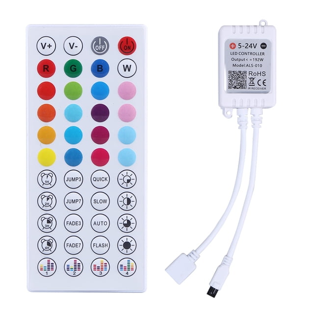 Controlador Tira LED Remoto Inalámbrico Por Infrarrojos Compatible Con Dientes Azul